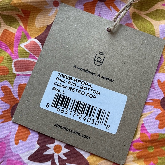 Stone Fox Swim Rio Bottom Retro Pop Size L - Picture 5 of 8